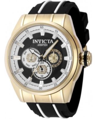 Men's 49055 Speedway  Quartz Chronograph White, Black Dial Watch