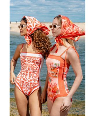 Women's Crossing Red Reversible One-Piece Swimsuit