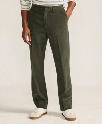 Men's Corduroy Comfort Waist Classic Fit Plain Front Pant