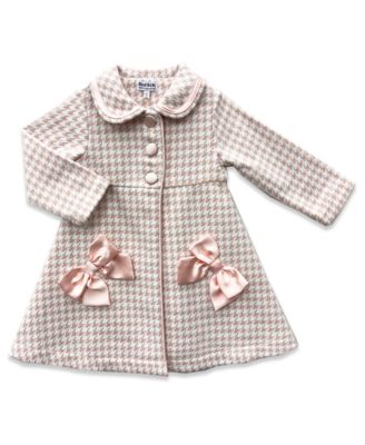 Baby Girls' Houndstooth Coat and Dress, 2-Piece Set