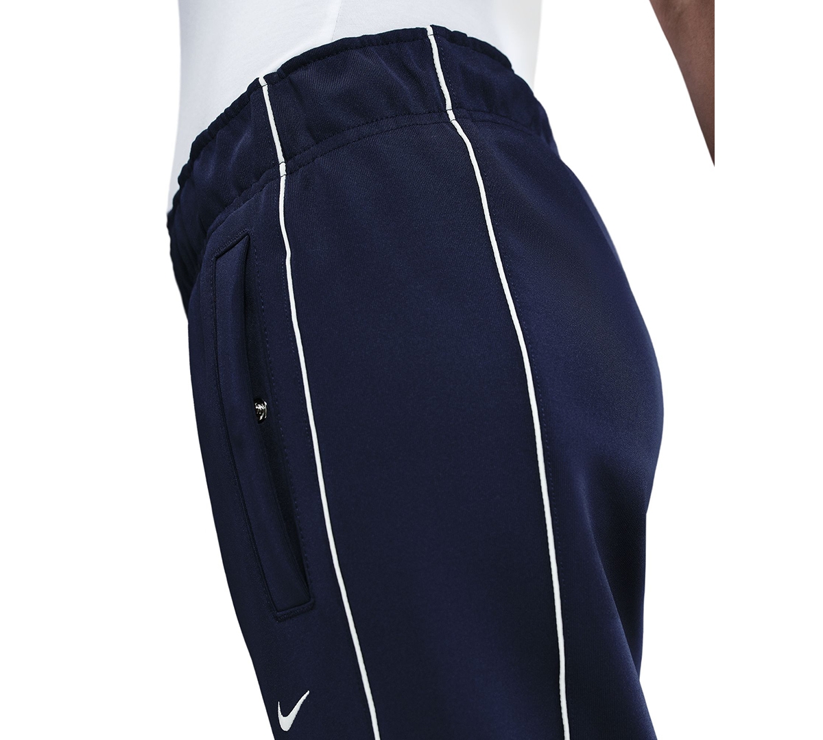 Nike Sportswear Women's Windrunner Mid-rise Slim Knit Pants In Blue