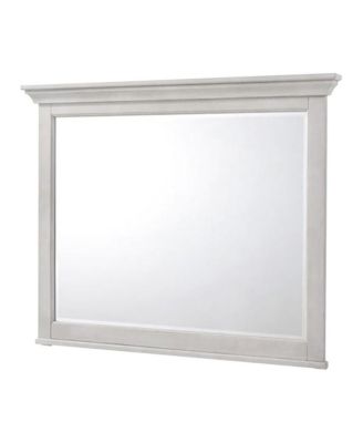 Mirror, Landscape in Rustic White