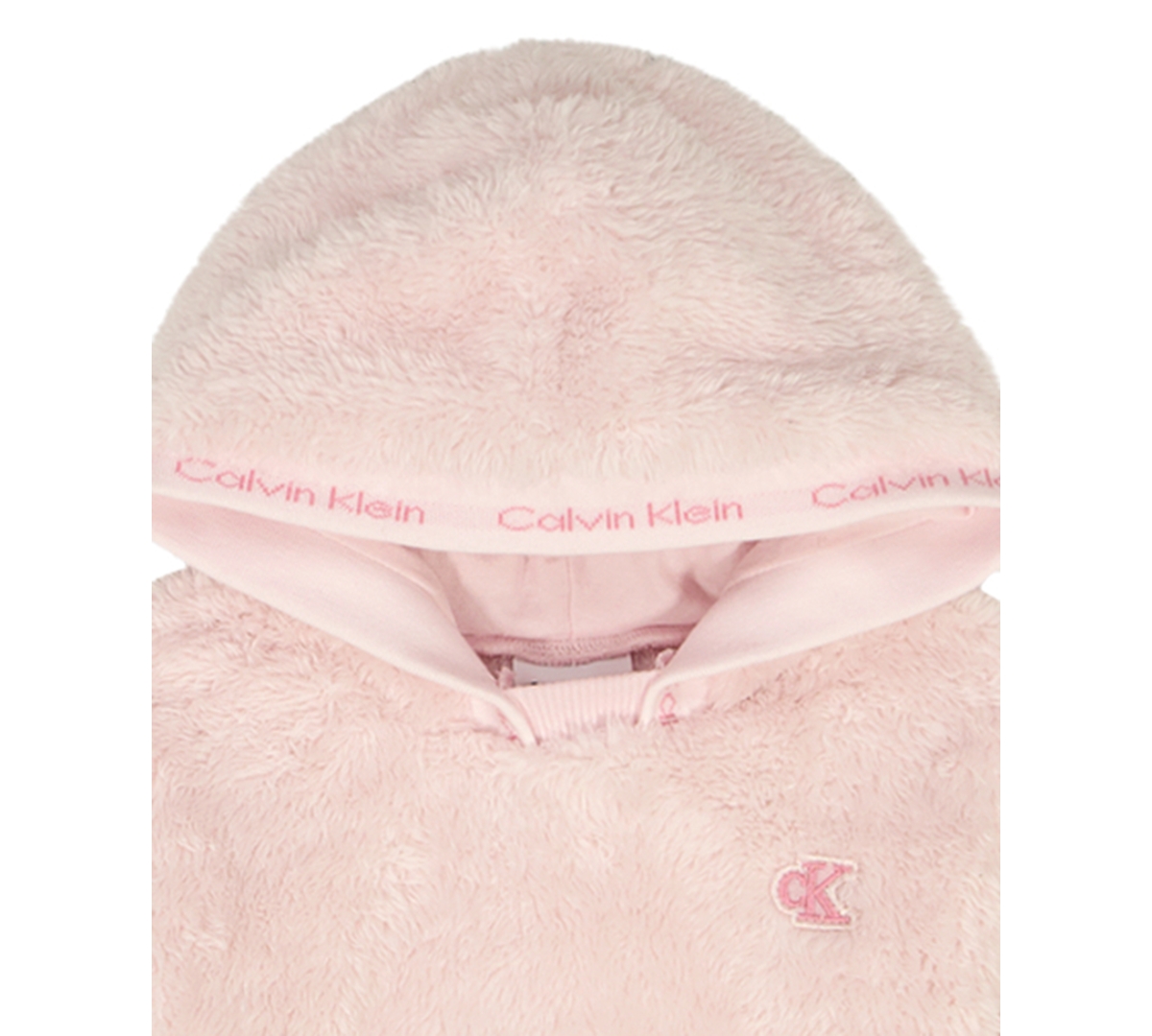 Calvin Klein Baby Girls 2-piece Long-sleeve Top And Joggers Set In Pink