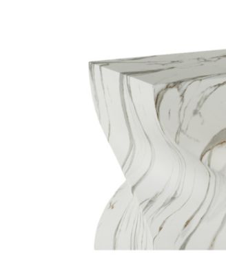 Cement Outdoor Accent Table - Terrazzo Style