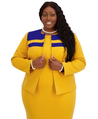Women's Combo Yoke Long-Sleeve Jacket, Regular and Plus Size