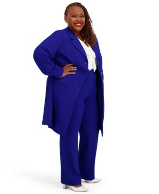 Women's Three Button Patch Pocket Trench Coat