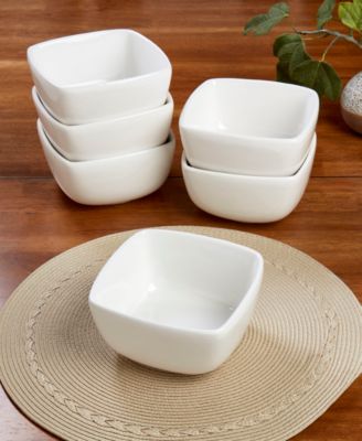 Classic Square Cereal Bowls, Set of 6