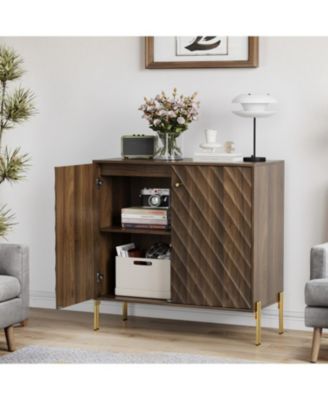 Walnut Mid-Century Modern Sideboard Buffet