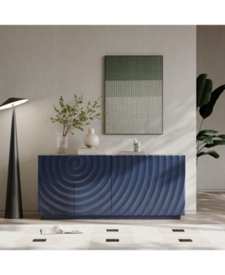 Buffet Cabinet with 4 Doors, 59" Sideboard