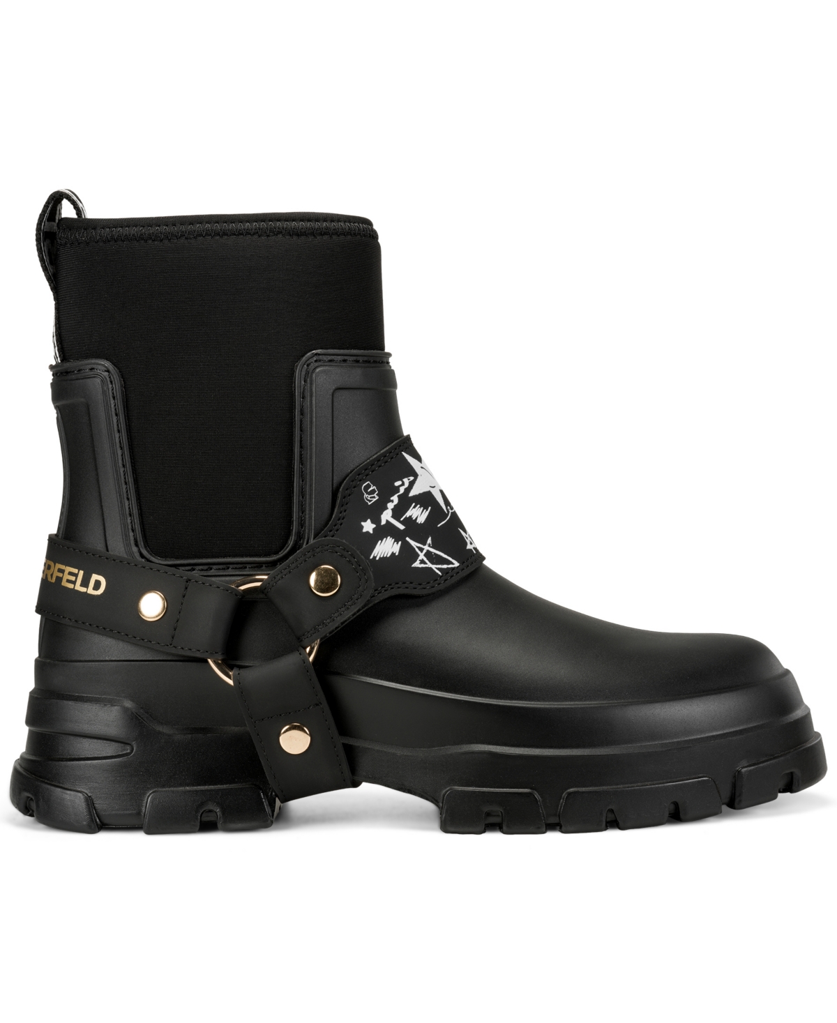 Karl Lagerfeld Ranelle Women's Rain Boots In Black