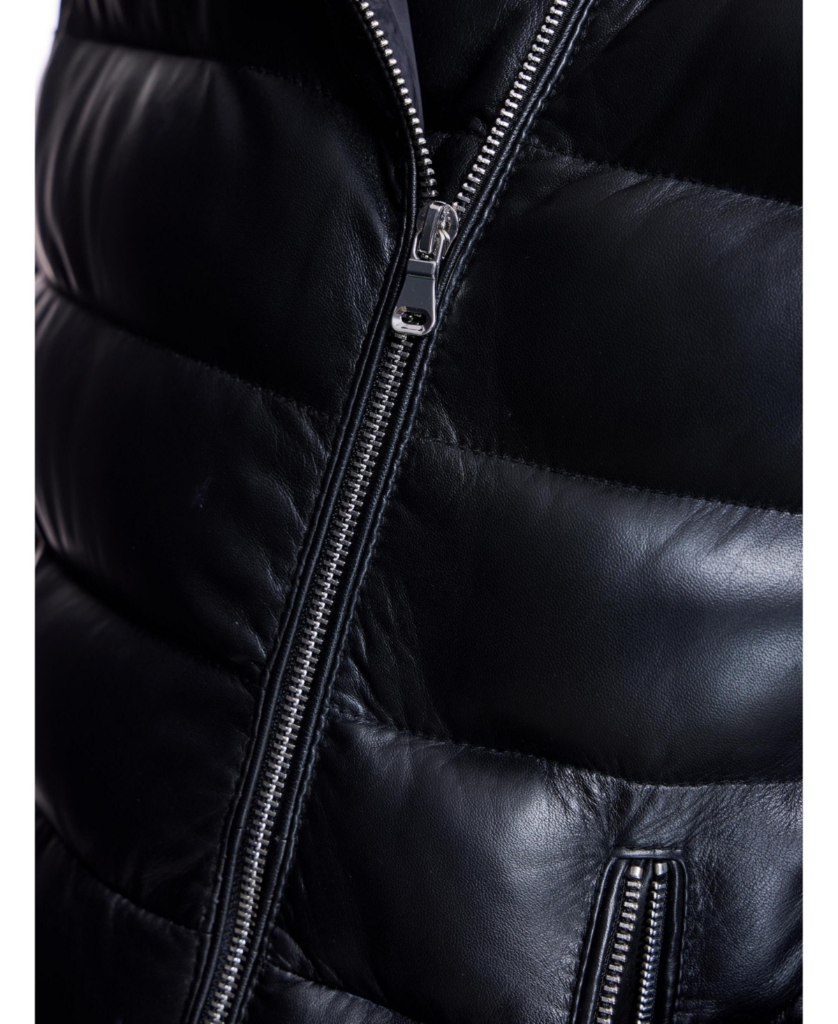 Julia & Stella by Maximilian Women's Horizontal Leather Jacket
