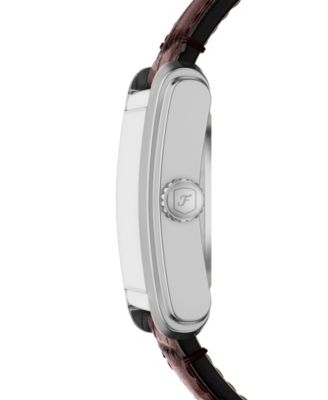 Men's Carraway Automatic Brown Croco Leather Watch, 30mm