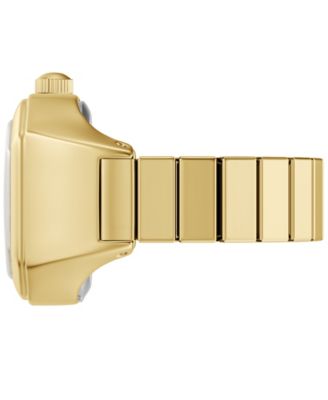 Women's Harlow Watch Ring Two-Hand Gold-Tone Stainless Steel Watch, 16mm