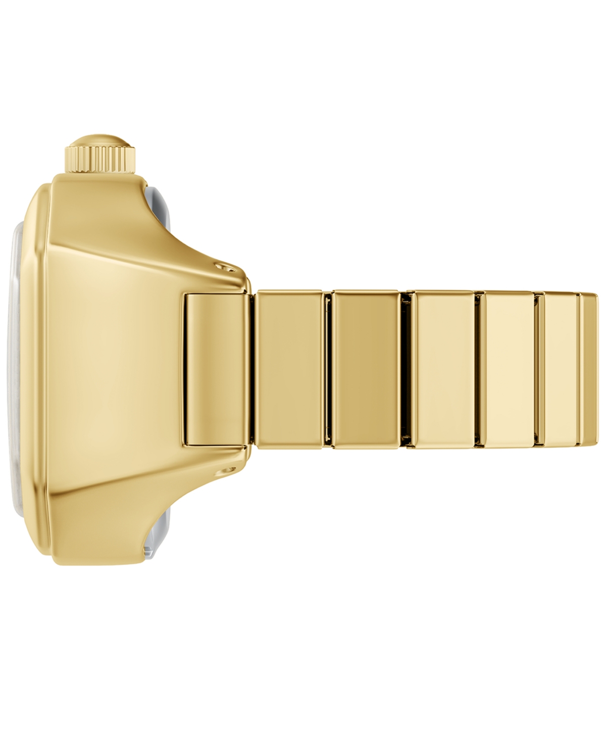 Fossil Women's Harlow Watch Ring Two-hand Gold-tone Stainless Steel Watch, 16mm In Gold