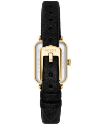Women's Raquel Two-Hand Black Velvet Watch, 18mm