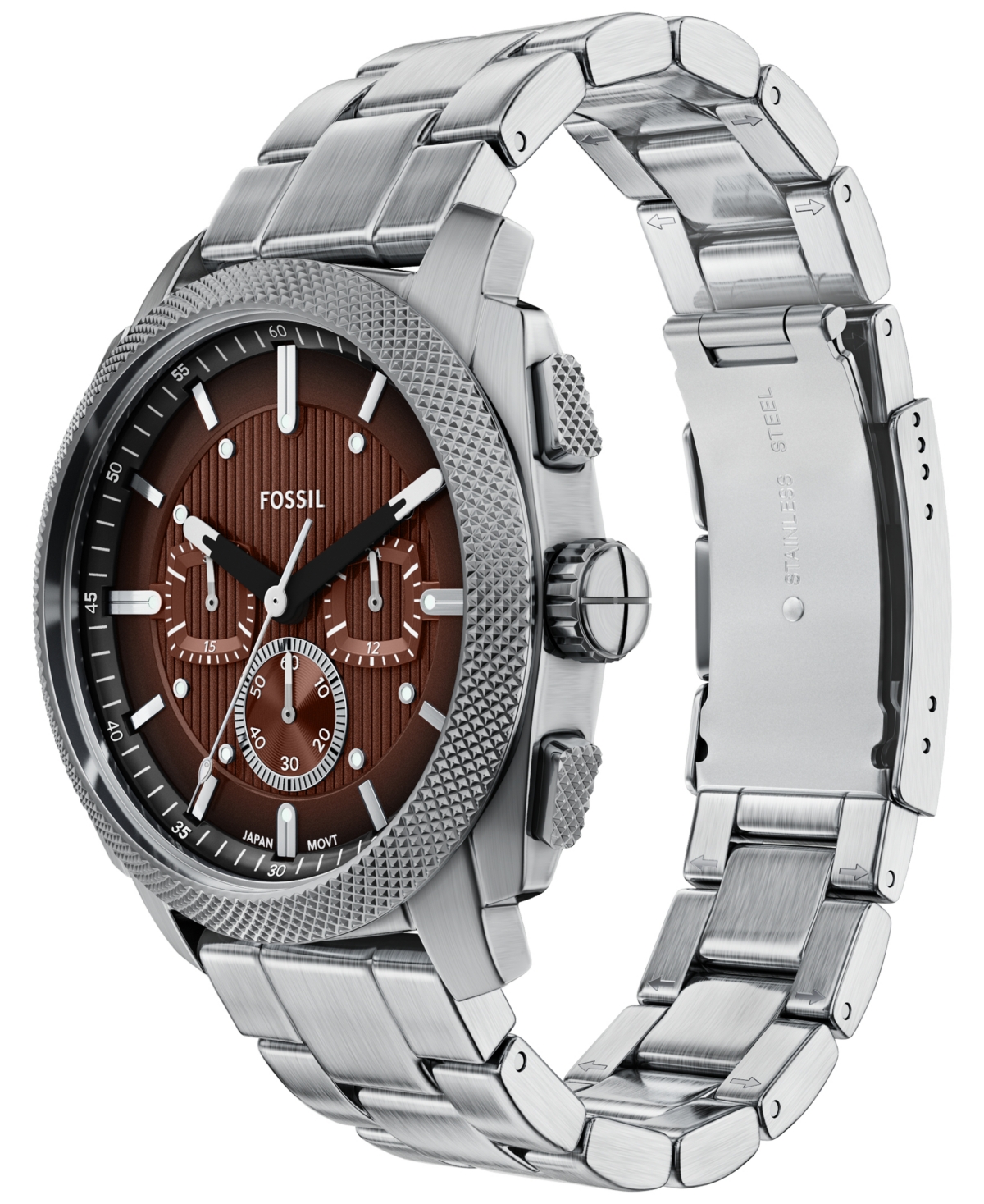 Fossil Machine Chronograph Stainless Steel Watch, 44mm In Silver