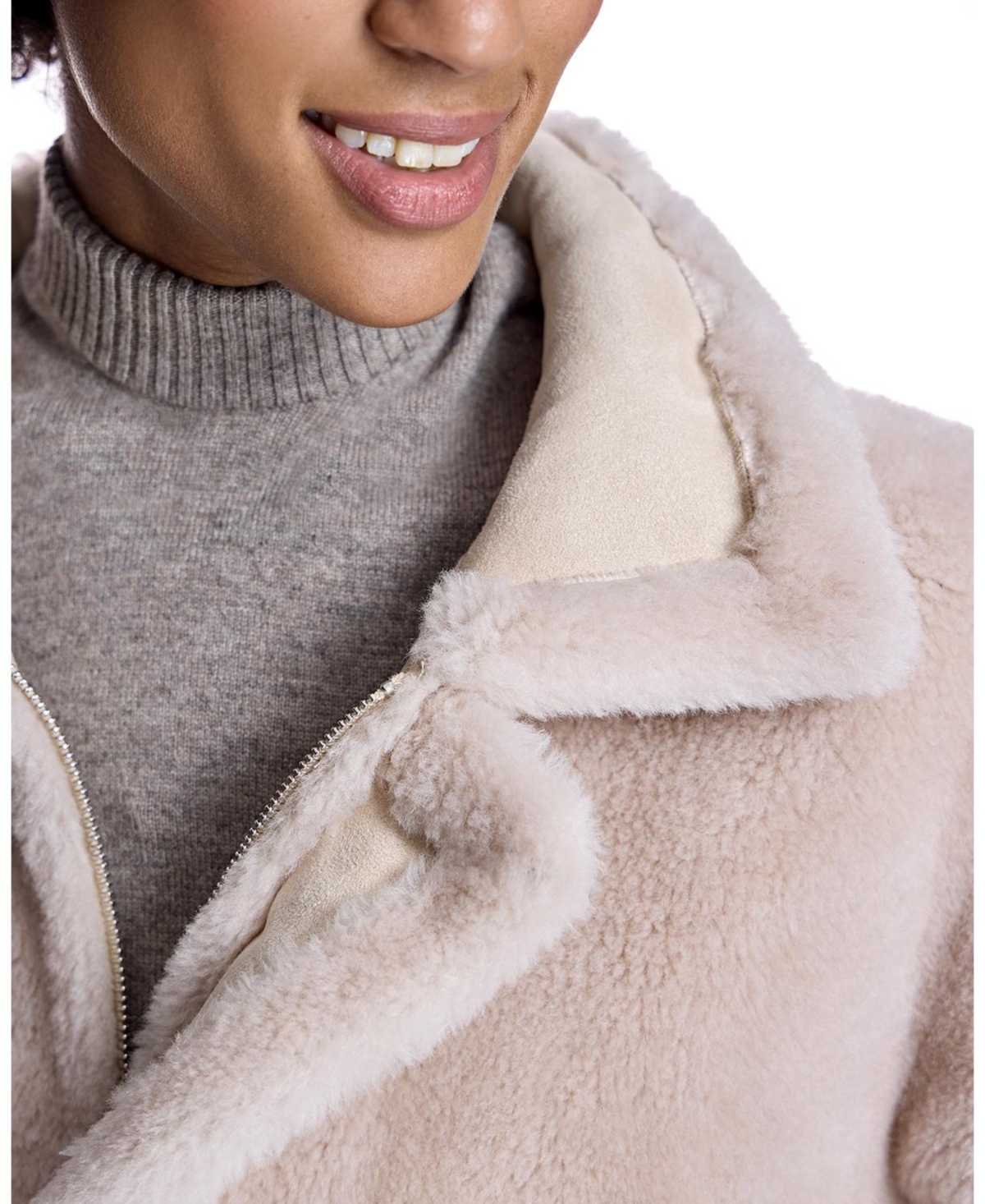 Julia & Stella by Maximilian Women's Sherpa Jacket