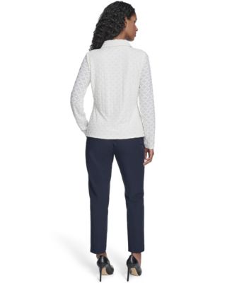 Women's Floral Clip Button-Up Top