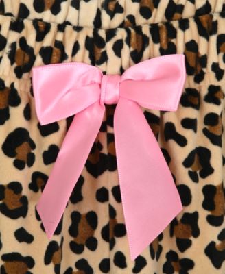 Girls 6-16 Cheetah Coat, Pants and Sleep Mask Pajama, 3-Piece Set