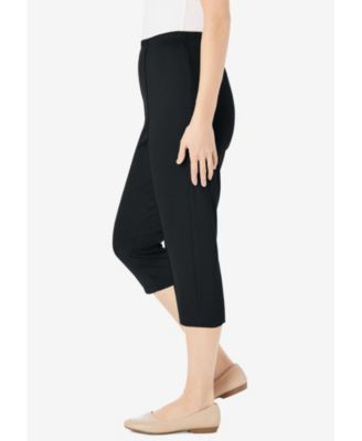 Plus Size The Hassle-Free Soft Knit Capri