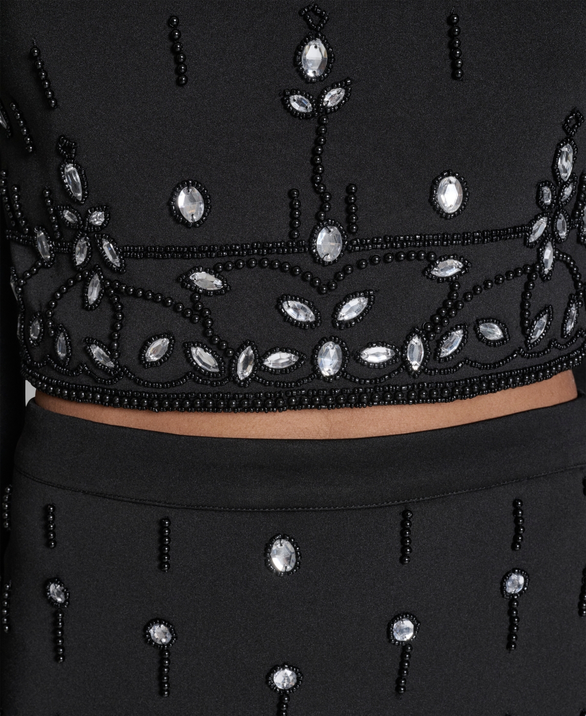 Bcbg Women's 2-Piece Beaded Top and Skirt Set