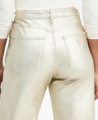 Women's Foil High-Rise Wide-Leg Jeans