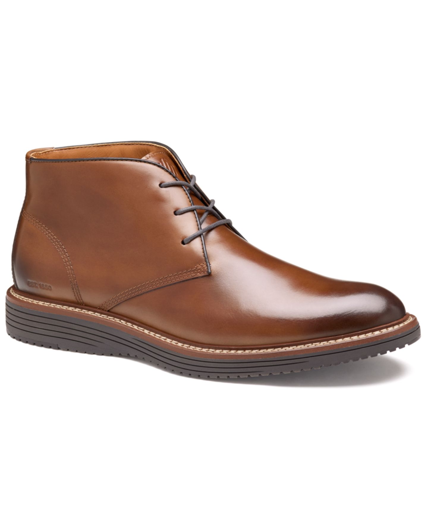 Мужские ботинки Johnston & Murphy Upton Chukka Round Toe, цвет: Рыжевато-коричневый — фото 1