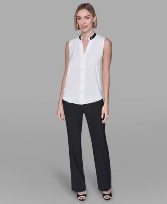 Women's V-Neck Button Down Top