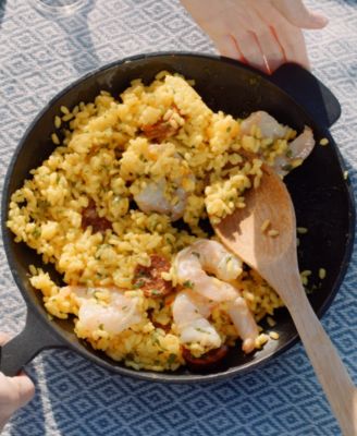 Rapid Heat Enameled Cast Iron 10" Frying Pan with Lid