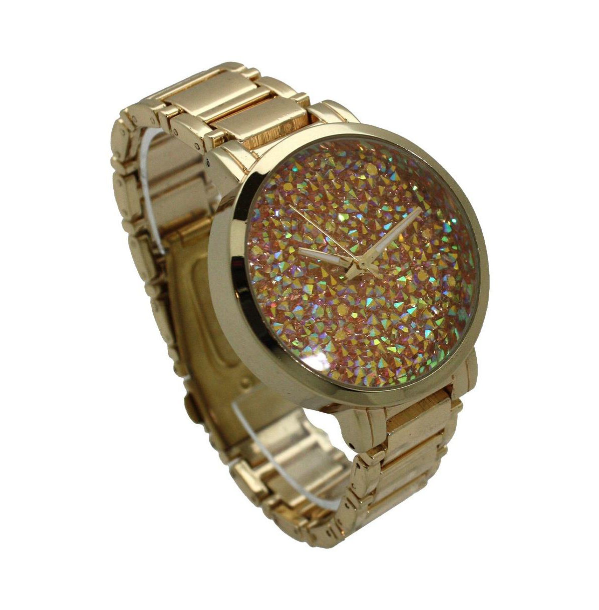 Olivia Pratt Yellow Gold Sparkling Face Women Watch