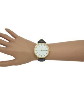 Stars Denim Strap Watch