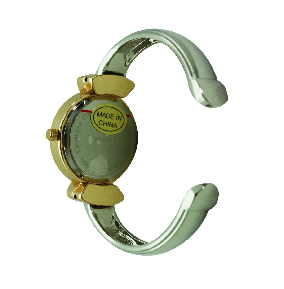 Olivia Pratt Silver Gold Olivia Pratt Classic Every Day Metal Bangle Watch