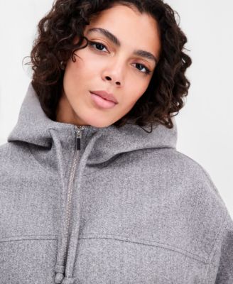 Women's Felt Cropped Hoodie, Macy's Exclusive