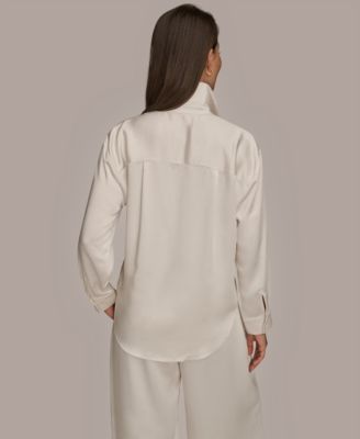 Women's Woven Button-Down Shirt