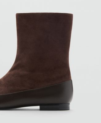 Women's Combined Leather Ankle Boots