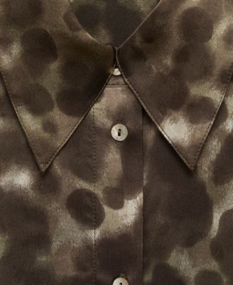 Women's Satin Print Shirt