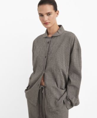 Women's Two-Piece Cotton Gingham Pajamas