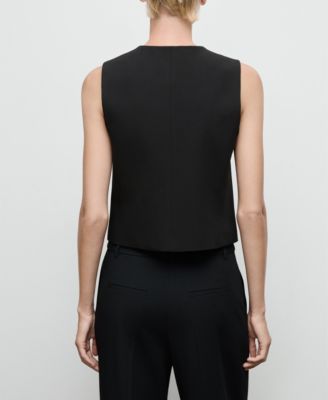 Women's Jewel Buttons Vest