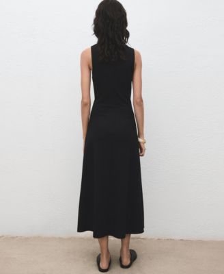 Women's Stitching Detail Midi Dress