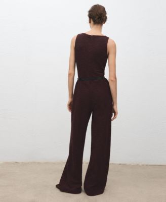 Women's Marl Belted Jumpsuit