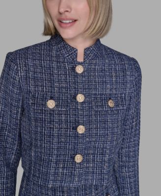 Women's Muti Textured Tweed Jacket