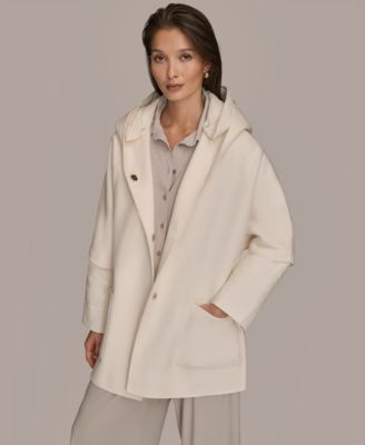 Women's Button Front Cape Coat