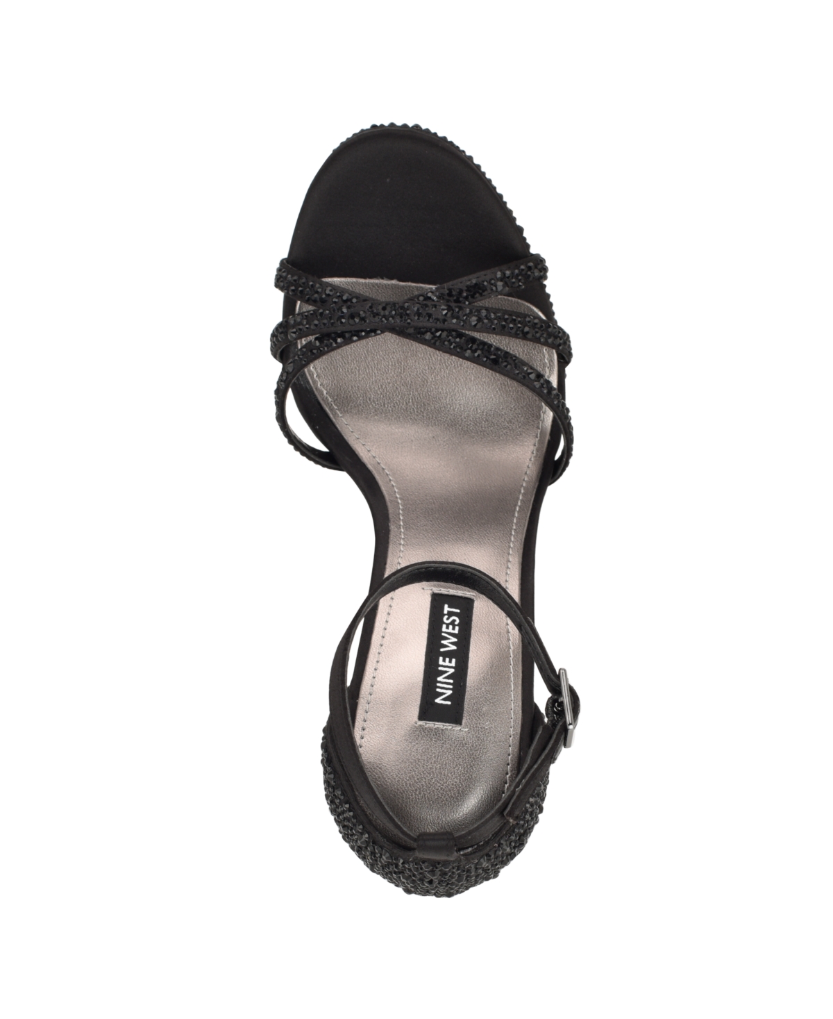 Nine West Women's Lartay Embellished Strappy Stiletto Dress Sandals In Black