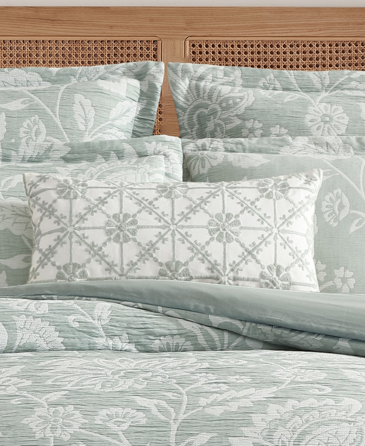 Levtex Sarrah Embroidered Decorative Pillow, 12" x 24"