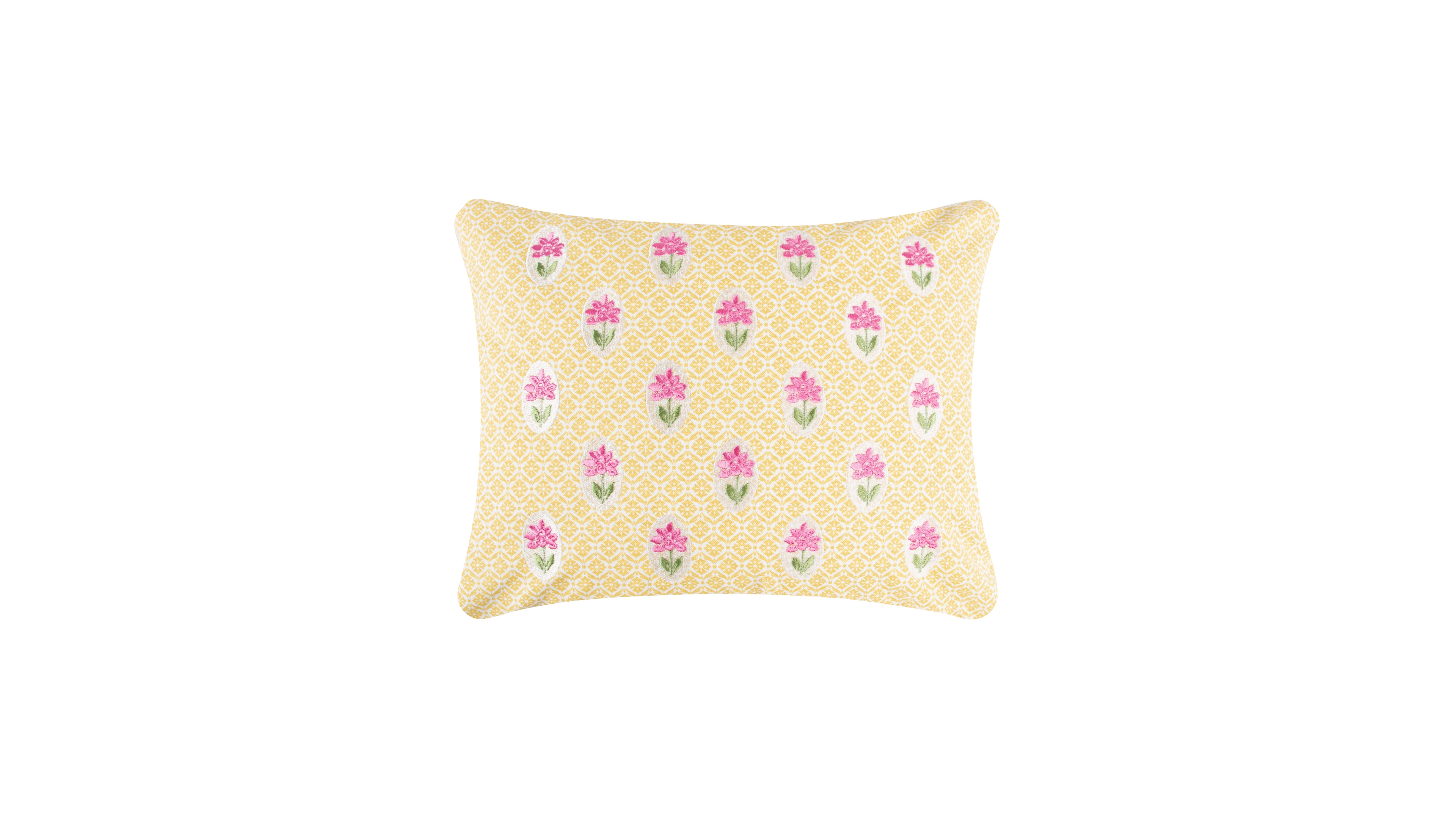 Levtex Blooming Hillside Embroidered Decorative Pillow, 14" x 18"