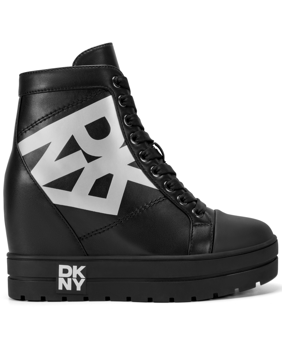 Dkny Women's Clary Wedge Sneakers In Black