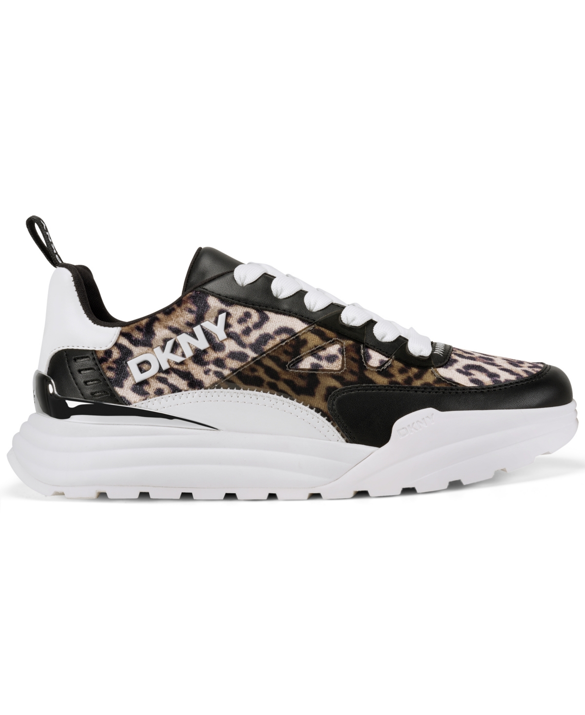 Dkny Women's Zanira Lace Up Sneaker In Animal Print
