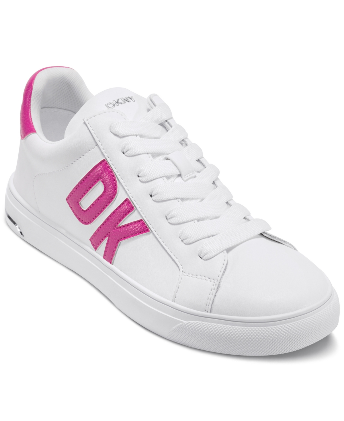 Dkny Abeni Platform Low Top Sneakers In White