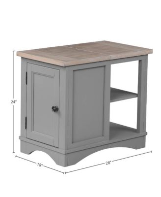 Americana Modern - Dove Cocktail Table with 2 Chairside Tables