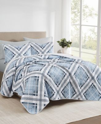 Truly Soft Lars Plaid 3-Pc. Quilt Set, Full/Queen